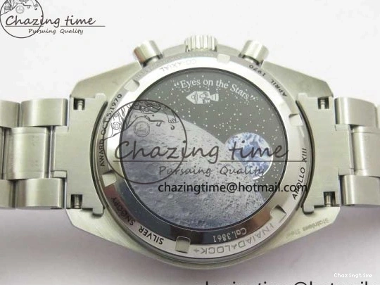 0416 Speedmaster SS Snoopy Apollo OMF Best Edition White Dial on SS Bracelet Venus EasyCare 7877